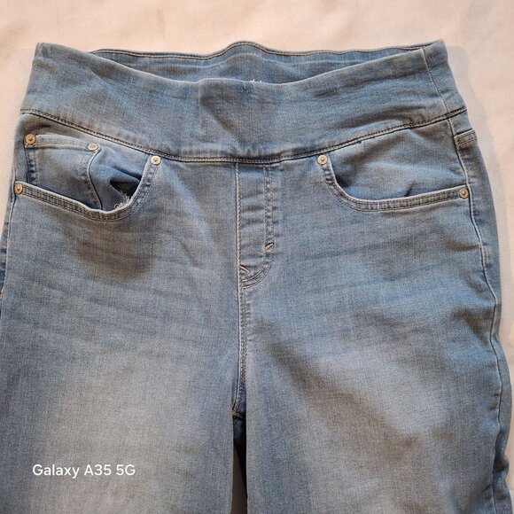 Style & Co Womens Wide Crop Jeans Blue Denim Size 16 Boho Classic - Picture 3 of 9